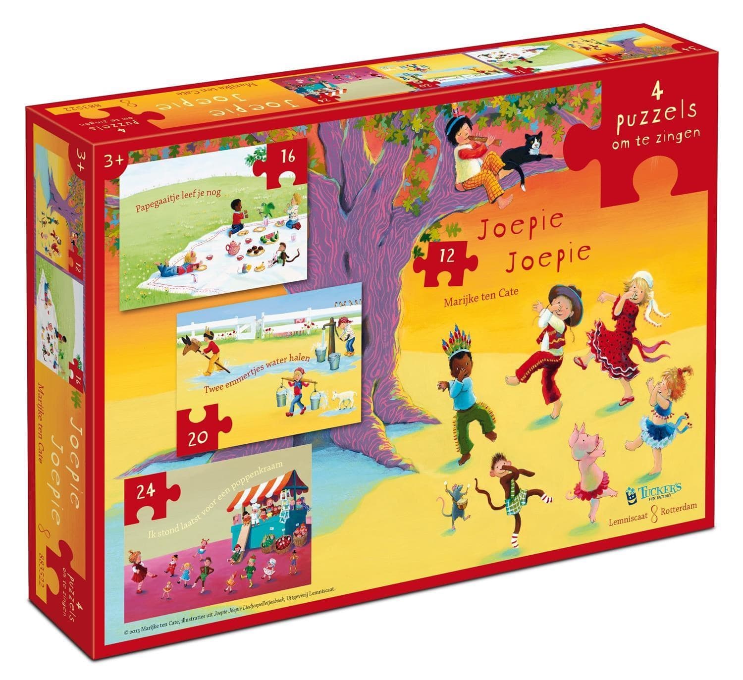 Joepie Joepie - Marijke Ten Cate (12+16+20+24 Stukjes)  (Puzzle)
