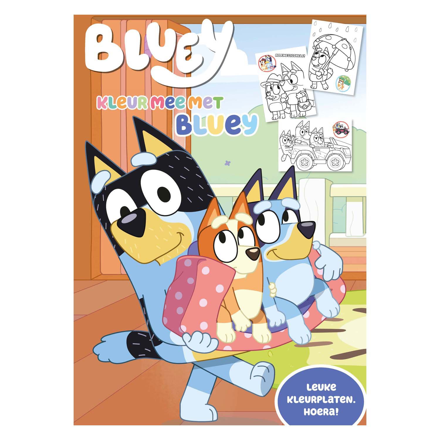 Kleur mee met Bluey