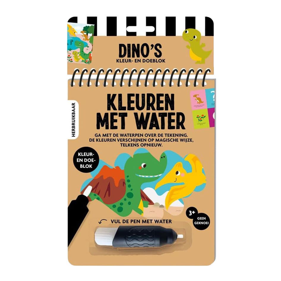 Kleuren met Water - Dino\'s
